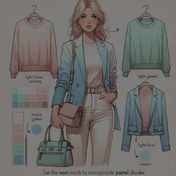 Quelle est la meilleure méthode pour intégrer des touches pastel dans une tenue de printemps ?